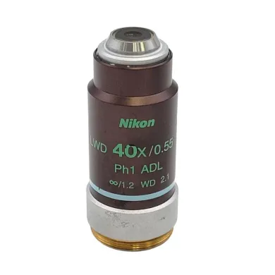 Nikon Microscope Objective LWD 20x Ph1 DL Phase Contrast