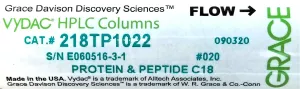 Vydac 218TP1022 C18 Preparative LC Column, 25 cm × 22 mm × 10 µm, Wide Pore Silica, 13 of 25