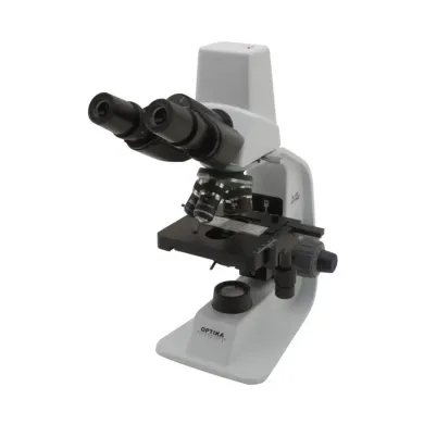 B-150 Binocular Polarizing Microscope with 400x Magnification and Rechargeable Battery