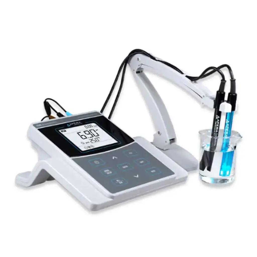 Benchtop Multiparameter pH/Conductivity/TDS/Salinity/Resistivity Meter Kit with Auto Calibration and Data Logging