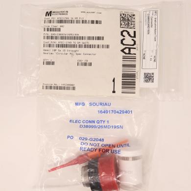 Souriau D38999/26MD19SN MIL-Spec Circular 19-Pin Straight Plug Socket Connector-cover