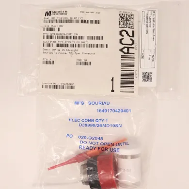 Souriau D38999/26MD19SN MIL-Spec Circular 19-Pin Straight Plug Socket Connector
