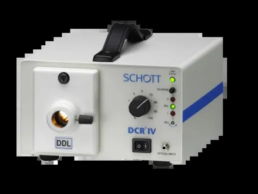 Schott DCR IV Fiber-Optic Illuminator A20890 with Integrated Equalizer and RS232 Control