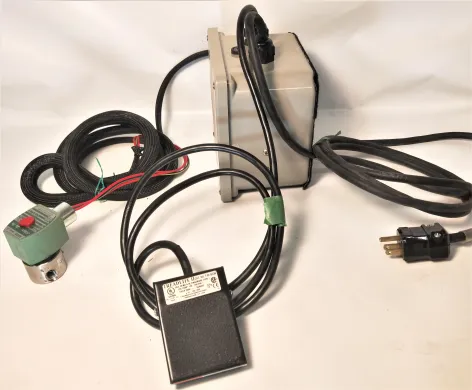 Treadlite II Foot Switch with Royal RBJ66L Junction Box, Macromatic Time Delay Relay, and Asco Solenoid Valve