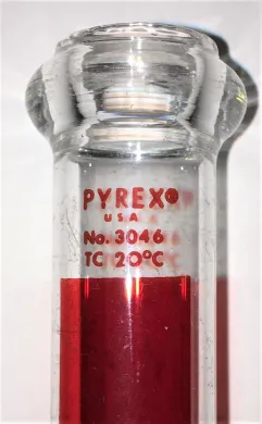 Corning PYREX 3046-25 Lifetime Red Graduated Cylinder, 25 mL
