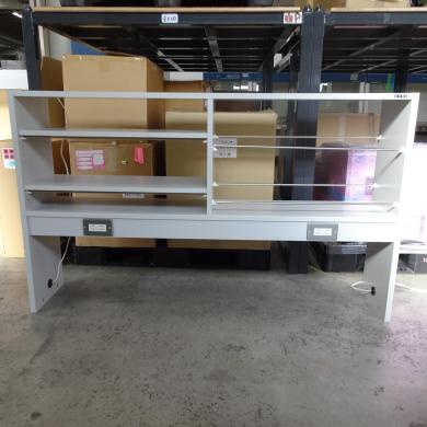 Sakae SGK-15 Reagent Shelf W150×D30×H90 cm Wooden Laboratory Storage-cover