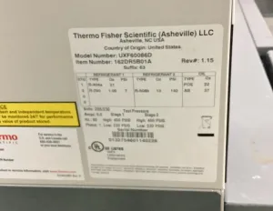 Thermo Scientific Revco UXF600 Ultra Low Temperature Upright Freezer -86°C, 16 of 16