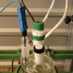 Chemglass 500mL Jacketed Glass Process Reactor Fermenter Vessel, 3 of 10