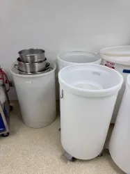 Plastic Storage Tanks and Stainless Steel Laboratory Pots for Material Handling, 2 of 2