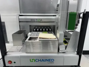 Unchained BIG TUNA Automated Buffer Exchange System with Integrated Cooling and Multi-Channel Pipetting, 3 of 4
