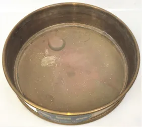 Newark #325 Brass 8-Inch Laboratory Sieve with 45 μm Stainless Steel Mesh, 2 of 3