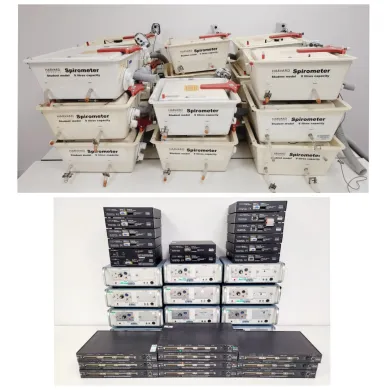 Harvard Apparatus Student Spirometer with Amplifiers – Lot of 17 Units