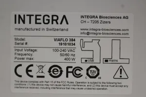 Integra VIAFLO 384 Electronic Multichannel Pipette for High-Density Microplate Handling, 9 of 9