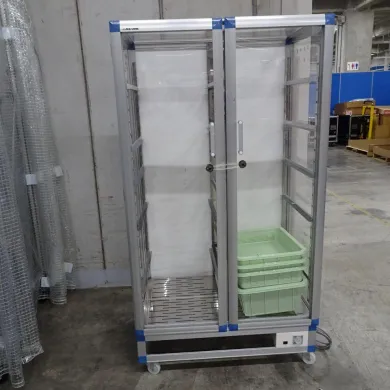 AS ONE PET Dust Out Dry Storage Cabinet AGWPT with Basket 1-7533-02