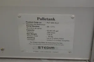 Stedim PLT 200 ALU Bioprocessing Palletank for Bulk Liquid Handling, 2 of 2