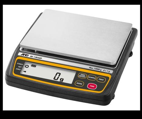A&D EK-12KAEP Precision 1-Place Balance, 12kg Capacity, 1g Readability-cover