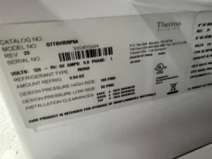 Thermo Fisher Scientific GTTSV05RPSA Undercounter Laboratory Refrigerator, 3 of 3