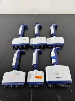 Rainin Pipet-Lite XLS Multichannel Pipettes Set of 6 for Accurate Liquid Handling-cover