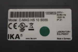 IKA C-MAG HS 10 Hotplate Magnetic Stirrer with Ceramic Heating Plate, 3 of 3