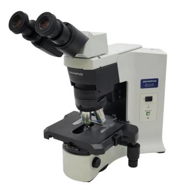 Olympus BX45 Optical Microscope with Phase Contrast and Fixed Binocular Head-cover