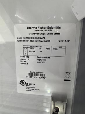 Thermo Scientific FRGL5004A24 Double Door Laboratory Refrigerator-cover