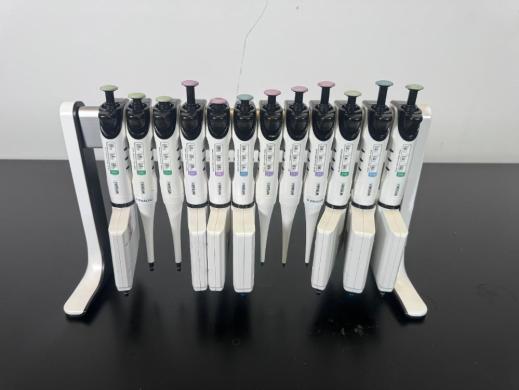 INTEGRA Biosciences Set of 12 Adjustable Manual Pipettes with Stand for Precise Liquid Handling-cover