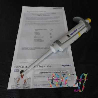 Eppendorf Research® plus Single-channel Micropipette 10–100 µL Model 3123000047-cover