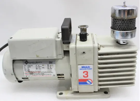 Welch 8910 Rotary Vane Vacuum Pump 3450 RPM 1/4 HP Single-Phase 120V 60Hz DPFC Enclosure