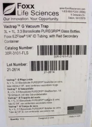 Foxx Vactrap G 3L+1L Vacuum Trap Glass System for Laboratory Safety, 4 of 5