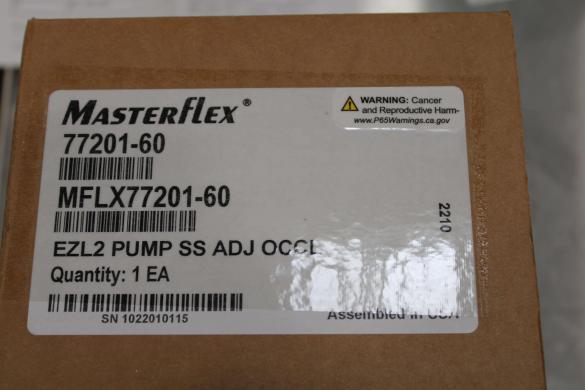 MasterFlex 77201-60 Easy-Load II Peristaltic Pump Head System-cover