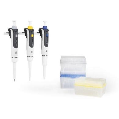 BrandTech Scientific Transferpette S Standard Pipette Starter Kit, 0.5 to 1000ul-cover