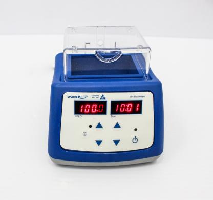 VWR Mini Block Heater Dry Bath 120V, Model 210106003, Precise Temperature Control 5–100°C-cover