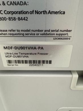 PHCBI -80C Ultra Low Temp Freezer-cover
