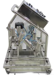 Pall SPS-M2 Manual Slurry Packer Chromatography System with Pneumatic Pumps on Mobile Frame, 12 of 12