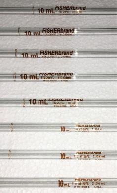 Fisherbrand 13-650L Class B 10 mL Volumetric Pipet, Pack of 12-cover