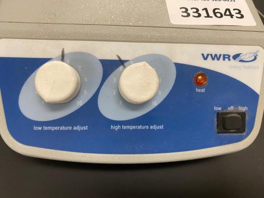 VWR Heaterblock-cover