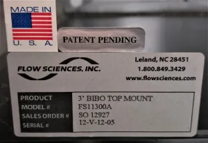 Flow Sciences FS4710 / FS11300A Dual HEPA BIBO Balance Enclosure with FS1645 Air Monitor, 5 of 8