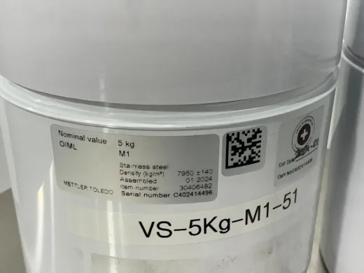 METTLER TOLEDO 5 kg Calibration Weight Set, Model 30406482 (Set of 5)