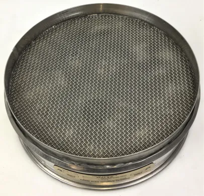 Tyler #500 Stainless Steel 8" Sieve with 25μm Aperture