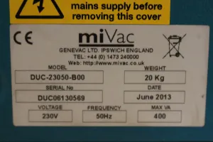 Genevac miVac Centrifugal Concentrator System, 7 of 11