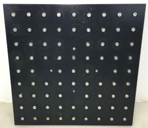 Flask Holder Platform Attachment with 77 x 10mL Flask Clamps, 14" x 14", 2 of 2