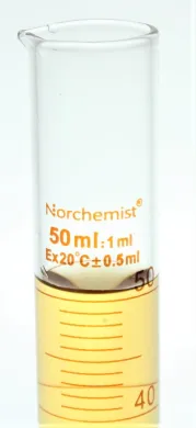 Norchemist GP-GC-0020 50 mL Borosilicate Glass Graduated Cylinder
