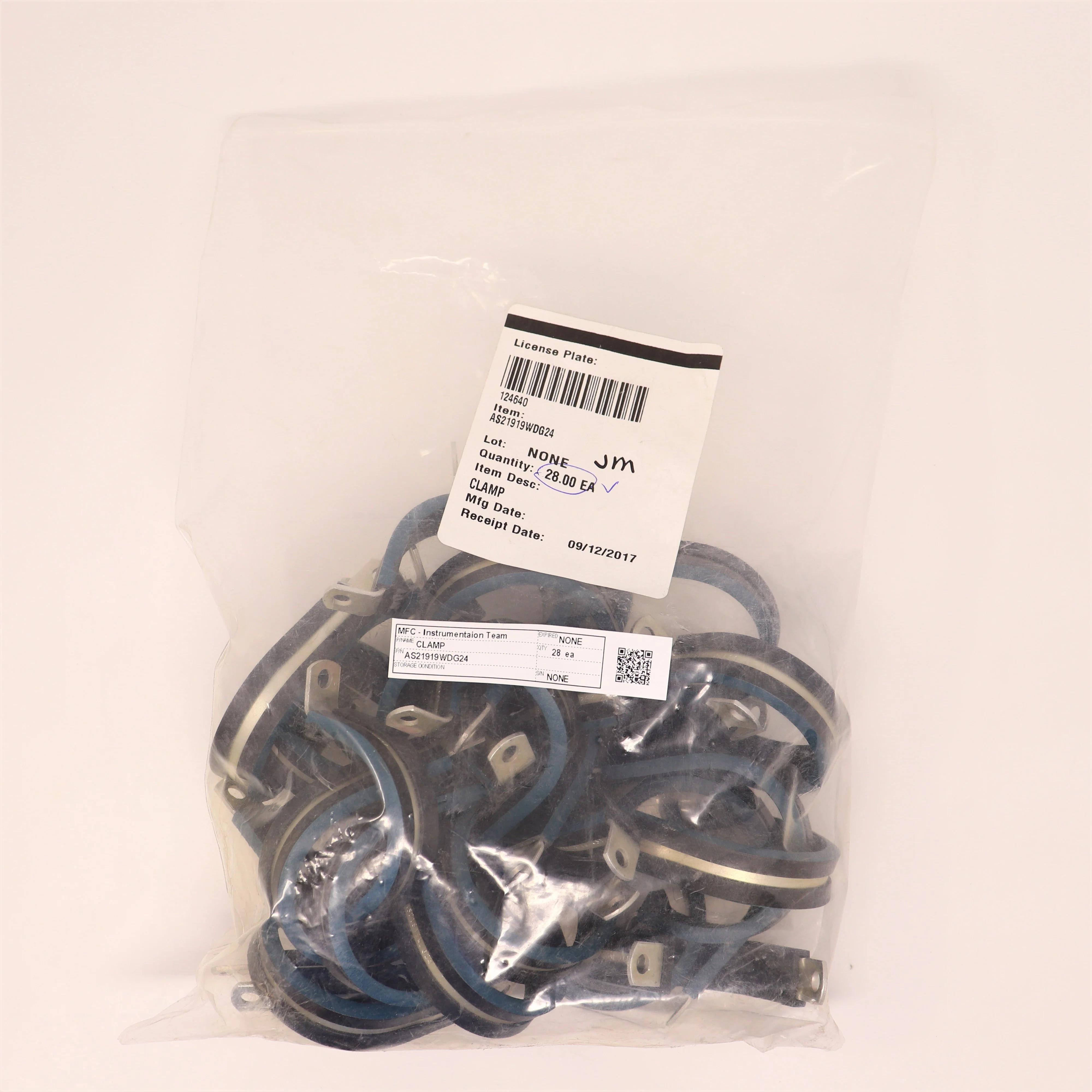 AS21919WDG24 Rubber Chloroprene Offset Mount Laboratory Clamp 13/64" Diameter – Pack of 28