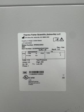 Thermo Scientific Revco RFMS2305AS High-Performance Laboratory Refrigerator-cover