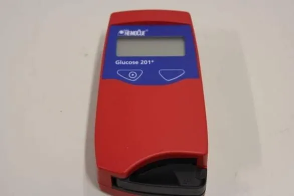 HemoCue Glucose 201+ Handheld Blood Glucose Meter with Microcuvette Technology