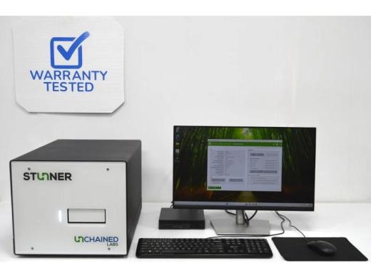 Unchained Labs Stunner Molecular Assay Analyzer with Integrated UV/Vis Spectrophotometry and Dynamic Light Scattering-cover