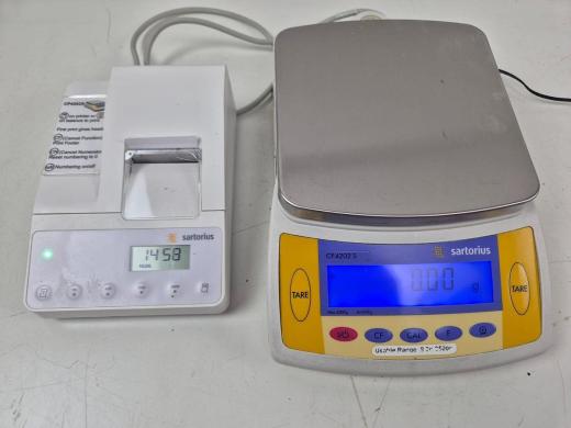 Sartorius Tare CP4202S Top Loading Balance with YDP20-OCE Printer-cover