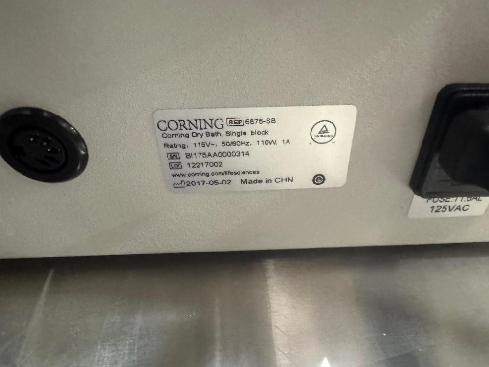 Corning LSE Digital Dry Bath Model 6875-SB with Single Block Temperature Control
