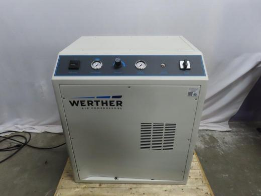 Werther 2/50/379D Industrial Air Compressor for Laboratory and Facility Use-cover