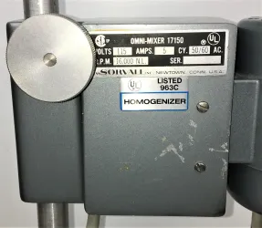 Sorvall Omni-Mixer 17150 600W Homogenizer with Sealed Chamber Assembly, 8 of 13